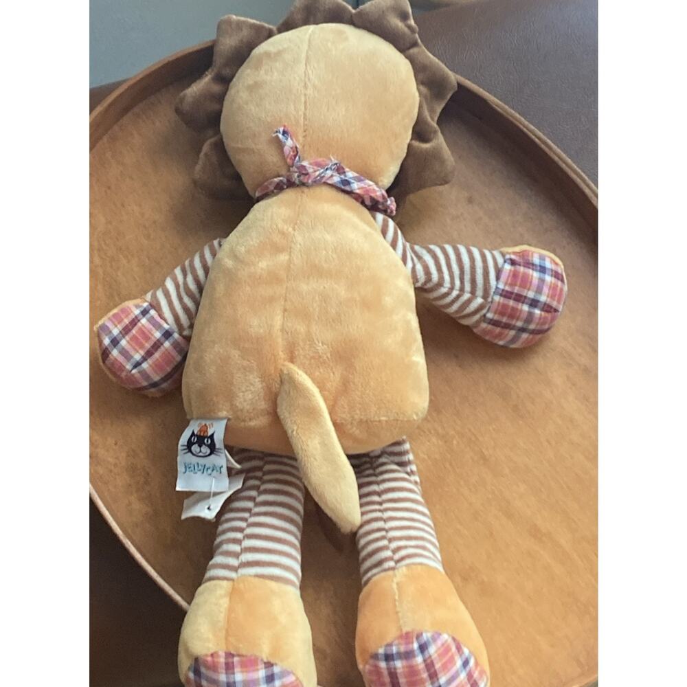 Jellycat 13" Happy Patches Lion Plush Stuffed Animal Stripe Leg Toy RETIRED 2010 - Picture 8 of 9
